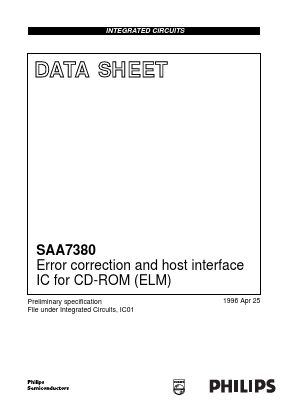 SAA7380 Datasheet PDF Philips Electronics