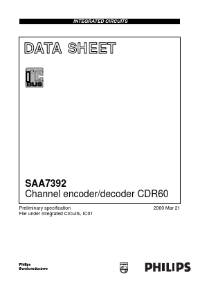SAA7392HLM3 Datasheet PDF Philips Electronics
