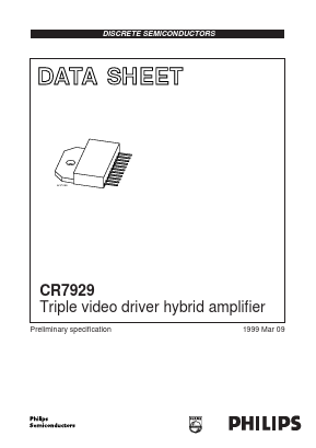 CR7929 Datasheet PDF Philips Electronics