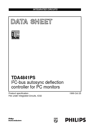 TDA4841 Datasheet PDF Philips Electronics