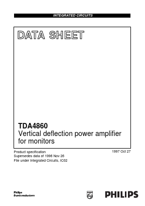 TDA4860 Datasheet PDF Philips Electronics