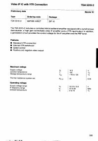TDA5510-2 Datasheet PDF Philips Electronics