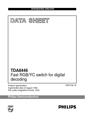 TDA8446T Datasheet PDF Philips Electronics