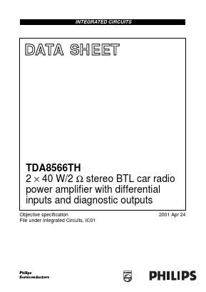 TDA8566 Datasheet PDF Philips Electronics