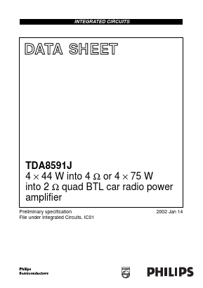 TDA8591 Datasheet PDF Philips Electronics