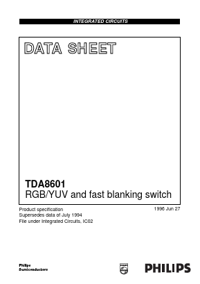 TDA8601 Datasheet PDF Philips Electronics