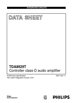 TDA8929 Datasheet PDF Philips Electronics
