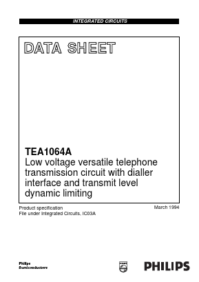 TEA1064A Datasheet PDF Philips Electronics