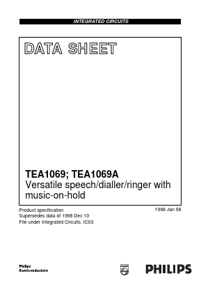 TEA1069 Datasheet PDF Philips Electronics