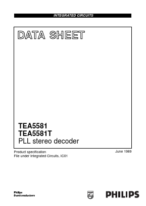 TEA5581T Datasheet PDF Philips Electronics