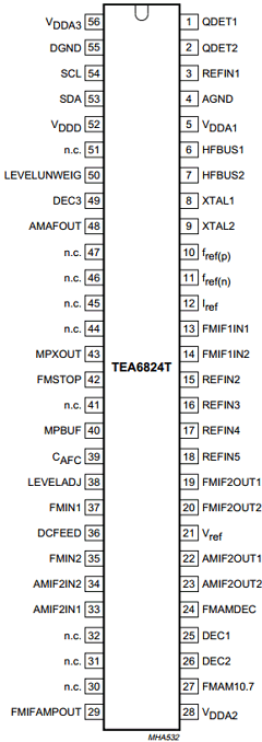 TEA6824T Datasheet PDF Philips Electronics