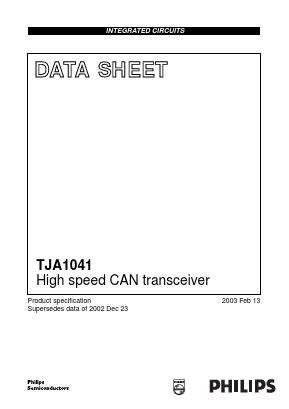 TJA1041T Datasheet PDF Philips Electronics