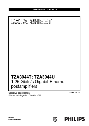 TZA3044U Datasheet PDF Philips Electronics
