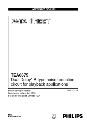 TEA0675T Datasheet PDF Philips Electronics