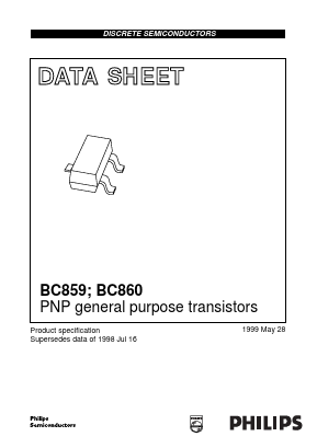 BC859B Datasheet PDF Philips Electronics