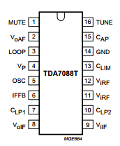 TDA7088T/V1 Datasheet PDF Philips Electronics