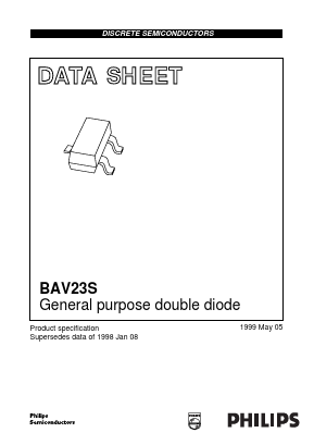 BAV23 Datasheet PDF Philips Electronics