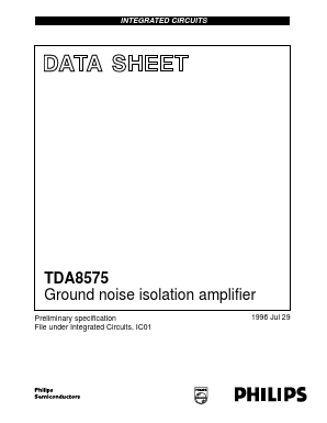 TDA8575 Datasheet PDF Philips Electronics