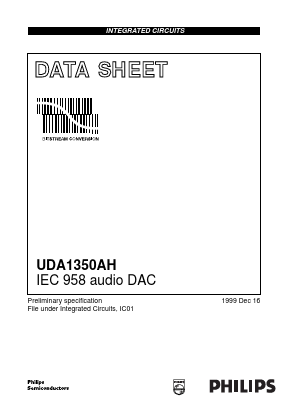 UDA1350AH Datasheet PDF Philips Electronics