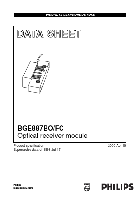 BGE887BO/FC Datasheet PDF Philips Electronics