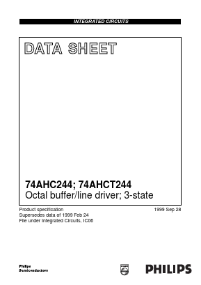 74AHC244D Datasheet PDF Philips Electronics
