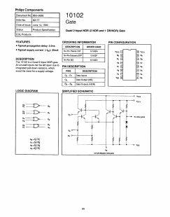 10102D Datasheet PDF Philips Electronics