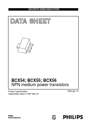 BCX56 Datasheet PDF Philips Electronics
