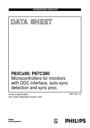 P87C380 Datasheet PDF Philips Electronics