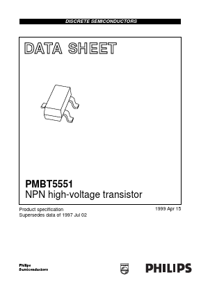 PMBT5551 Datasheet PDF Philips Electronics