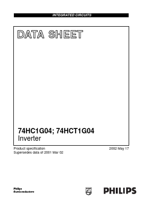 74HCT1G04 Datasheet PDF Philips Electronics