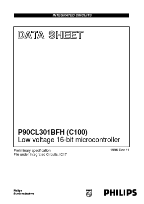 P90CL301BFH/F3 Datasheet PDF Philips Electronics