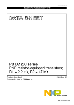 PDTA123JU Datasheet PDF Philips Electronics