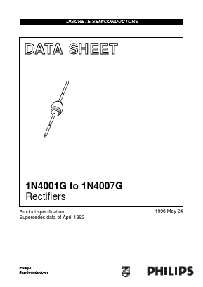 1N4001G Datasheet PDF Philips Electronics