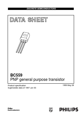 BC559C Datasheet PDF Philips Electronics
