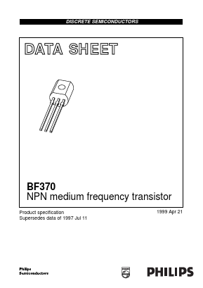BF370 Datasheet PDF Philips Electronics