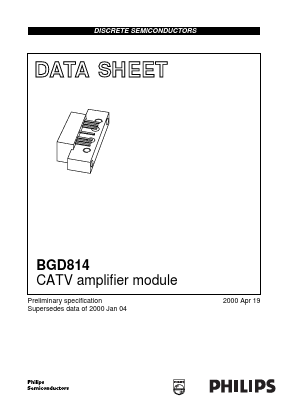 BGD814 Datasheet PDF Philips Electronics