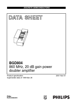 BGD804 Datasheet PDF Philips Electronics