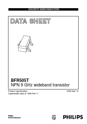 BFR505T Datasheet PDF Philips Electronics