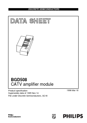 BGD508 Datasheet PDF Philips Electronics
