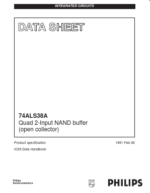 74ALS38 Datasheet PDF Philips Electronics