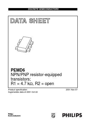 PEMD6 Datasheet PDF Philips Electronics