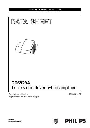 CR6929A Datasheet PDF Philips Electronics
