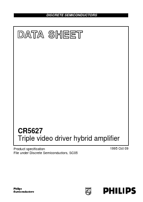 CR5627 Datasheet PDF Philips Electronics