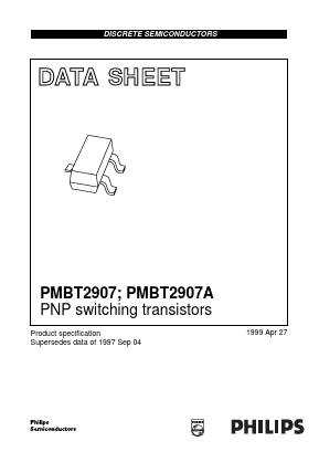 PMBT2907A Datasheet PDF Philips Electronics