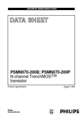 PSMN070-200B Datasheet PDF Philips Electronics
