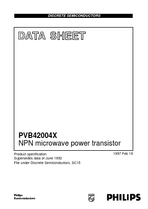 PVB42004X Datasheet PDF Philips Electronics