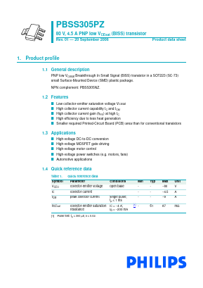 S305PZ Datasheet PDF Philips Electronics