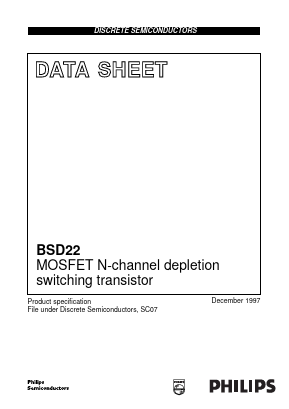 BSD22 Datasheet PDF Philips Electronics