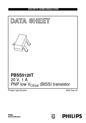 PBSS5120T Datasheet PDF Philips Electronics