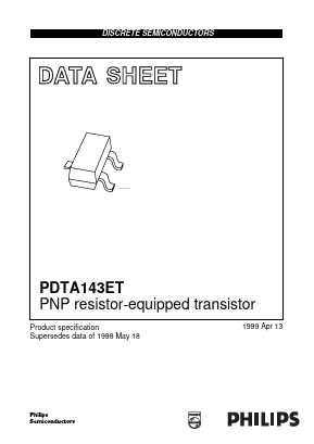 PDTA143ET_99 Datasheet PDF Philips Electronics
